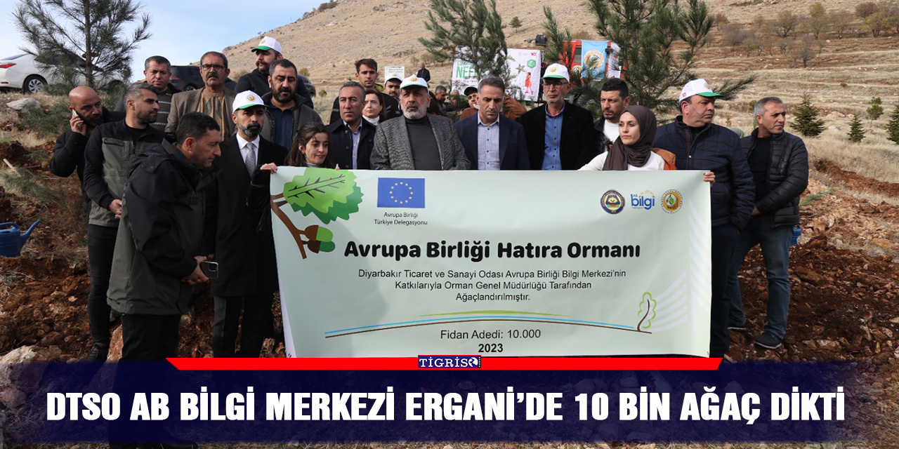 VİDEO - DTSO AB Bilgi Merkezi Ergani’de 10 Bin Ağaç Dikti