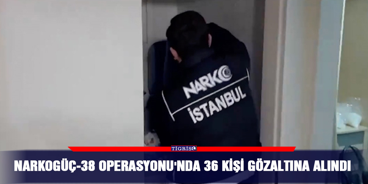 VİDEO - Narkogüç-38 Operasyonu'nda 36 kişi gözaltına alındı