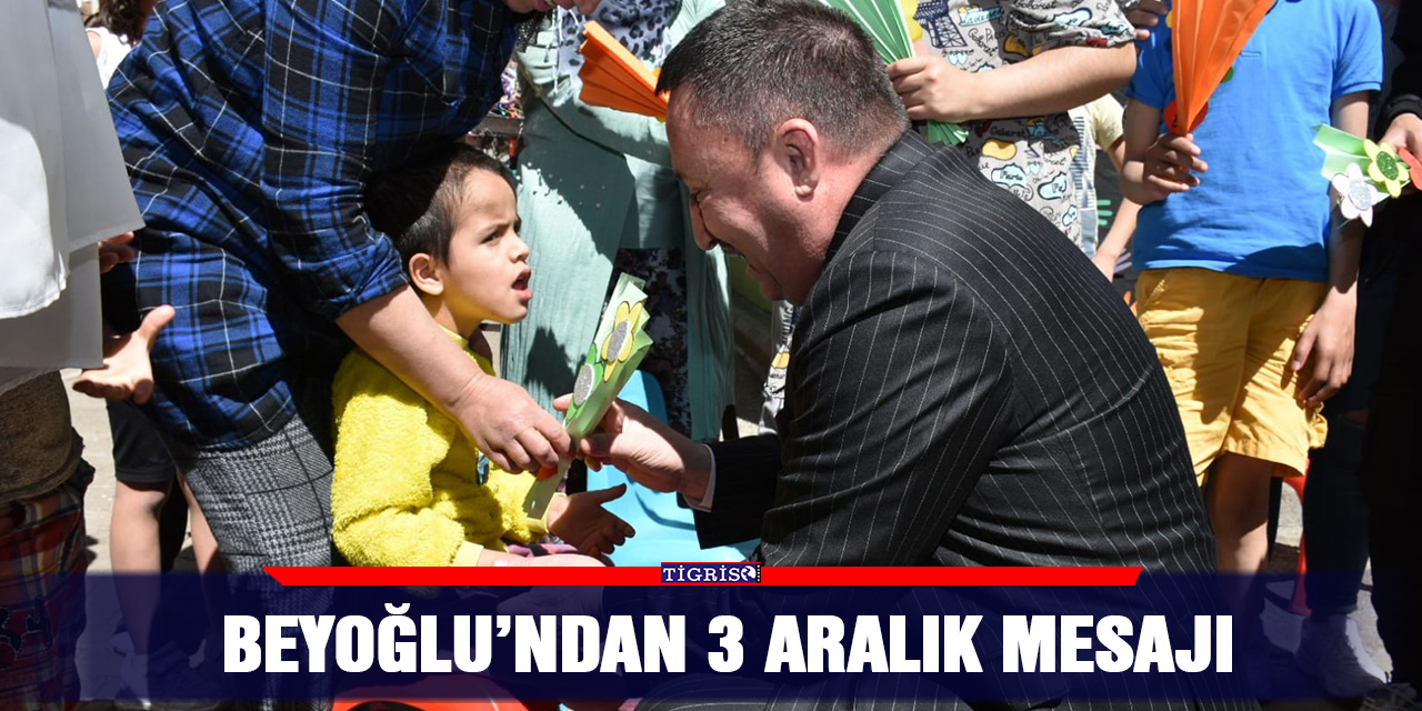 Beyoğlu’ndan 3 Aralık mesajı