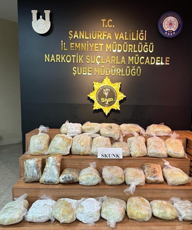 Şanlıurfa'da uyuşturucu operasyonu