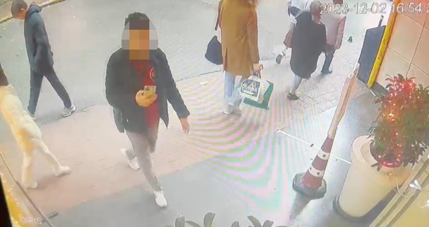 Piyango bileti hırsızlığı kamerada