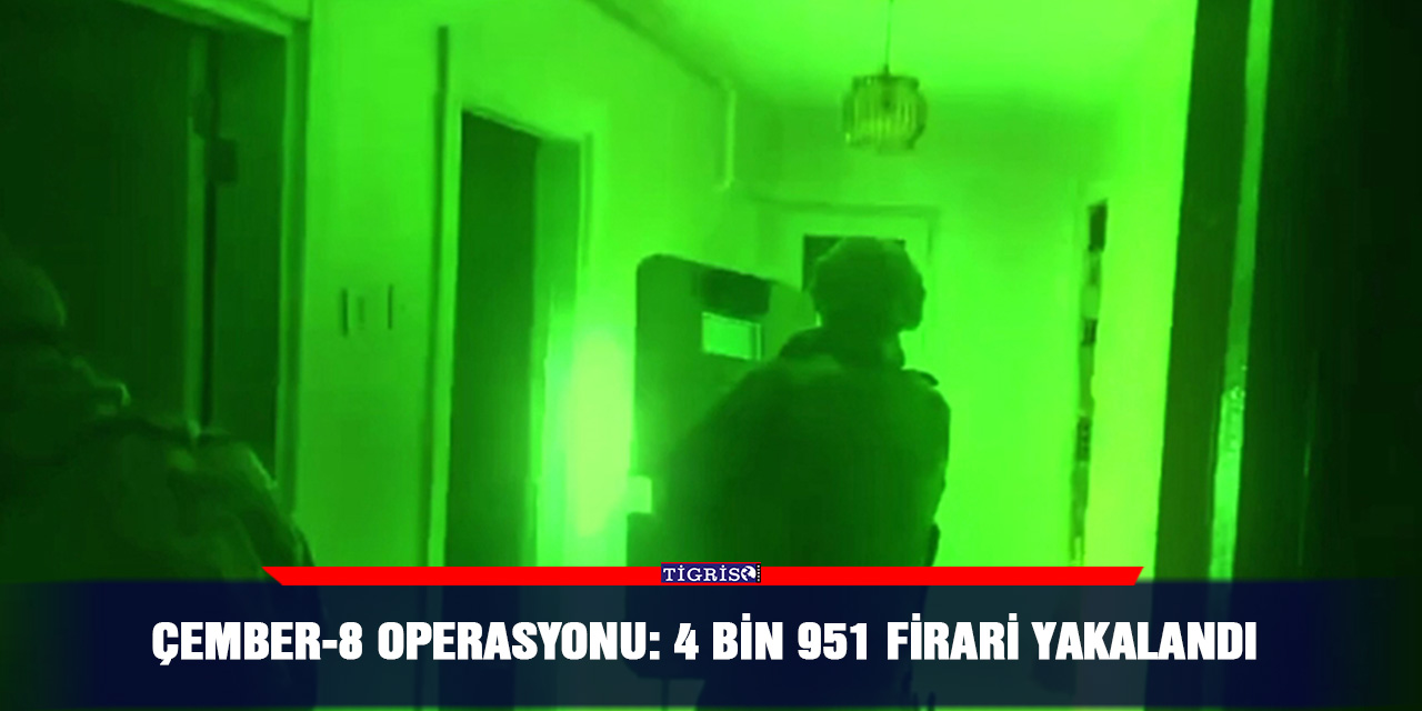 VİDEO - Çember-8 Operasyonu: 4 bin 951 firari yakalandı