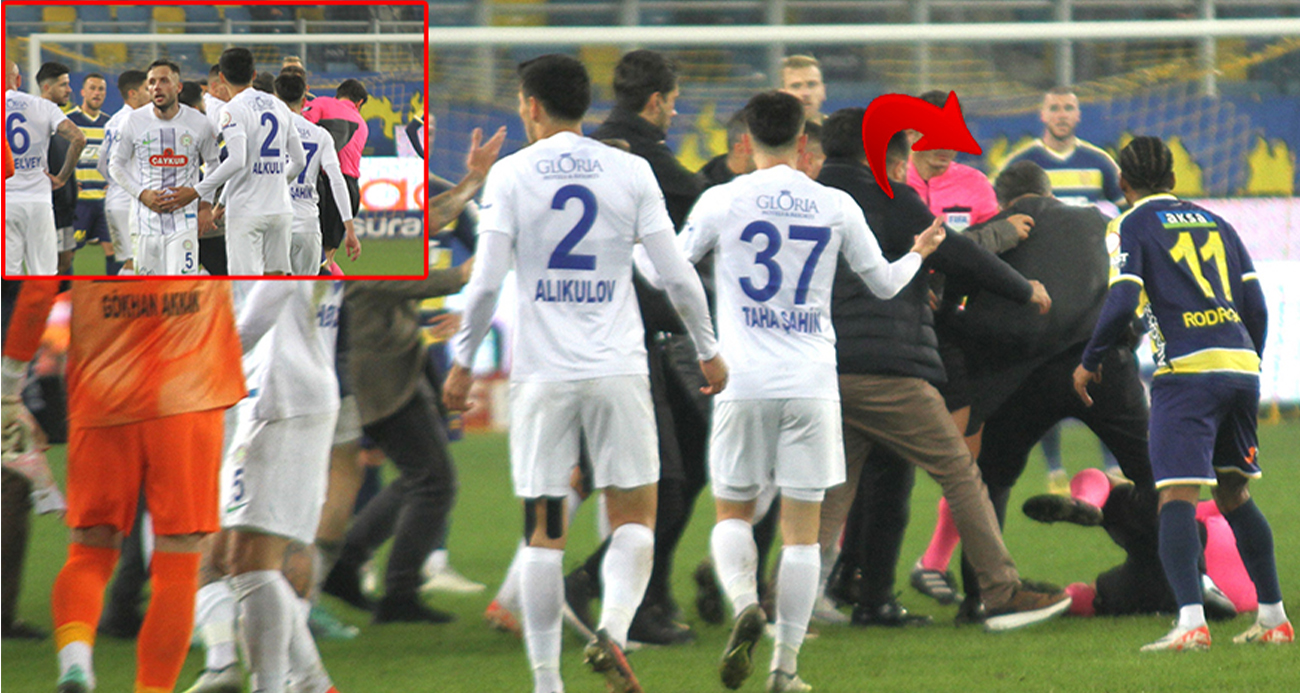 Başkan hakeme yumruk attı!