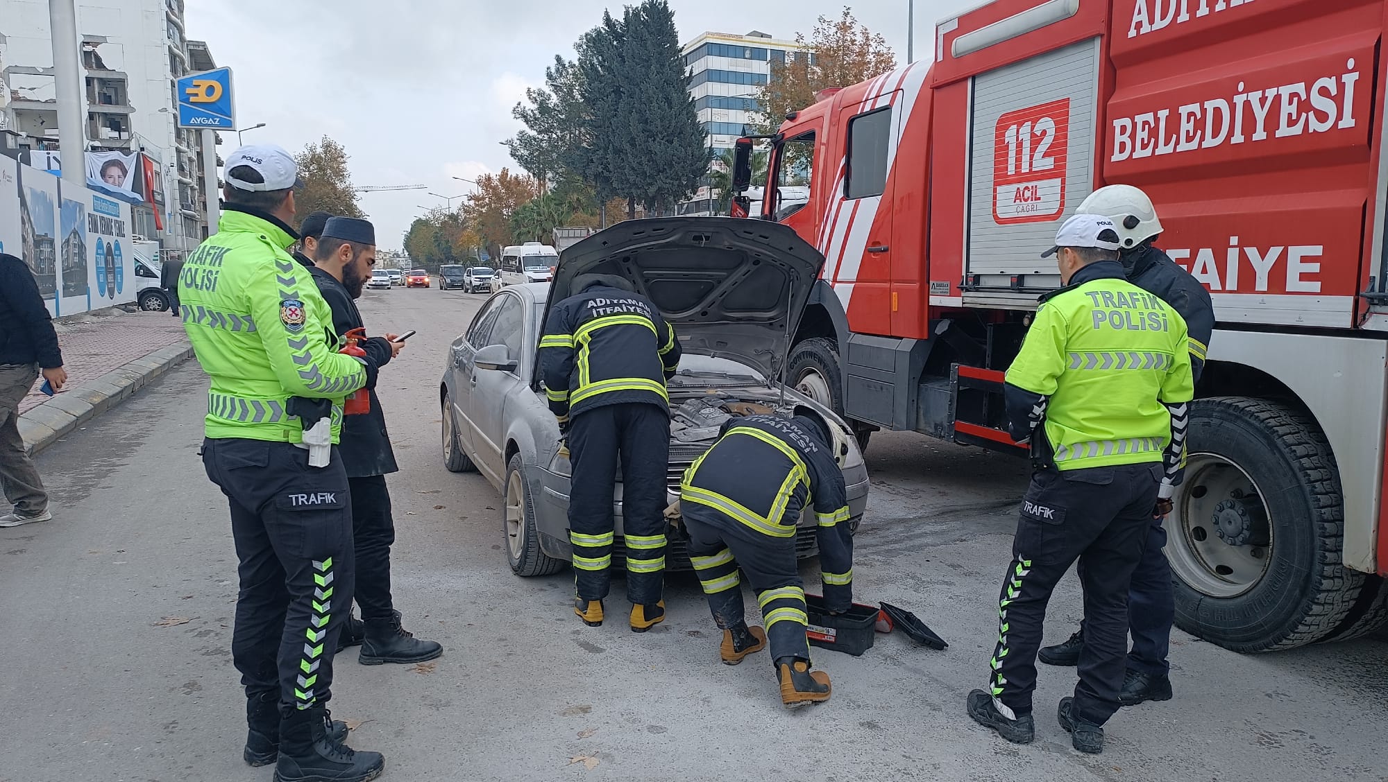 Seyir halindeyken yandı