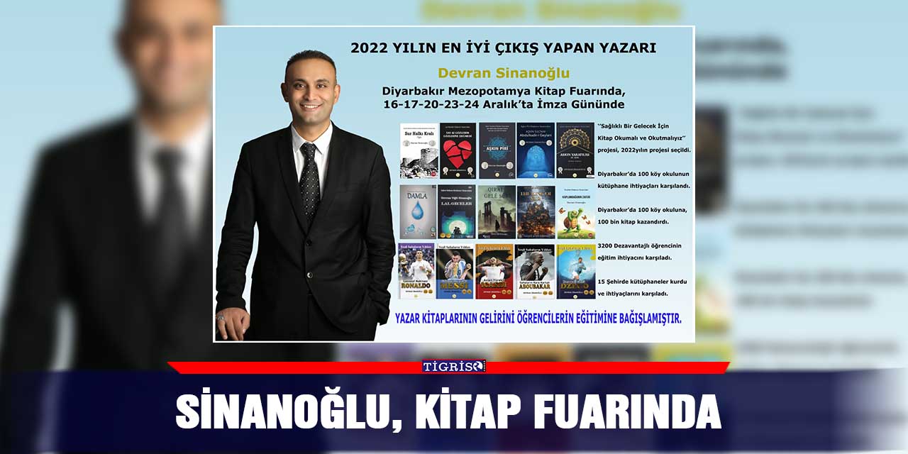Sinanoğlu, kitap fuarında