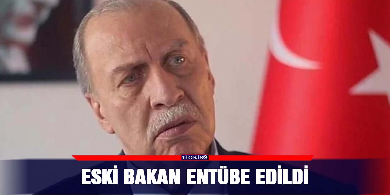 Eski Bakan entübe edildi