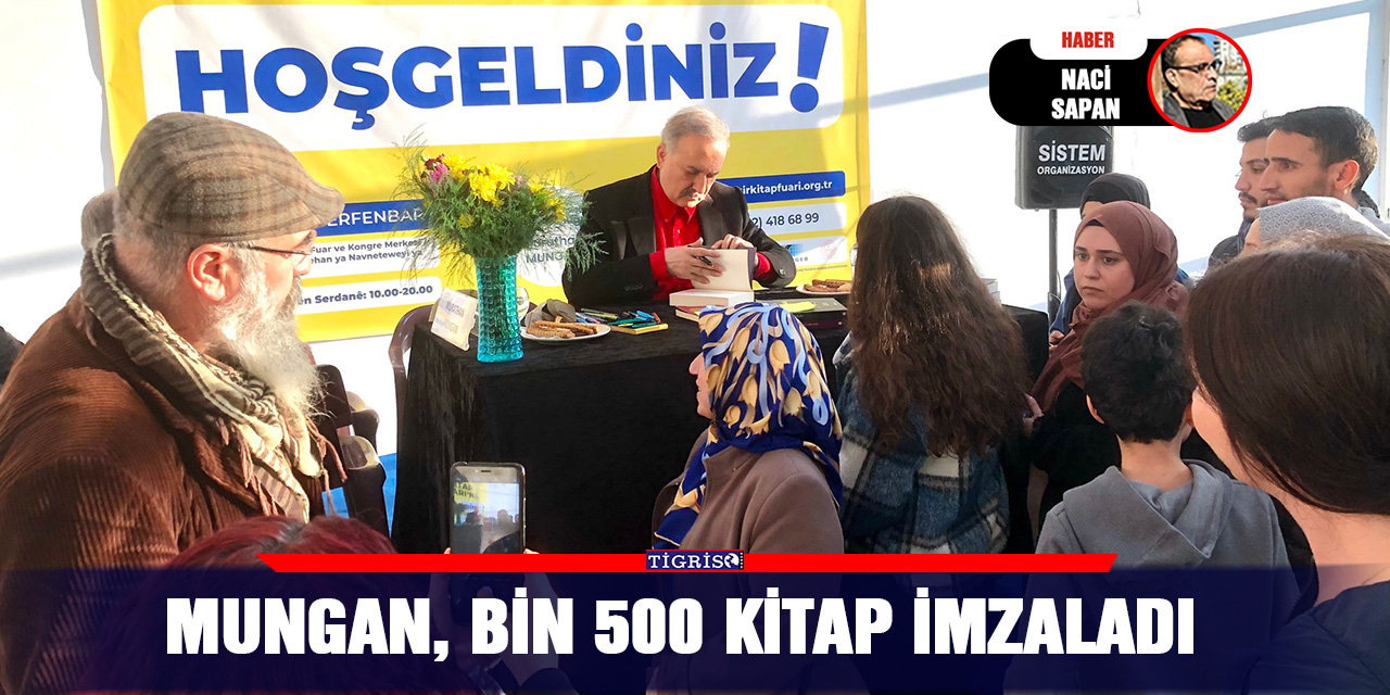 Mungan, bin 500 kitap imzaladı