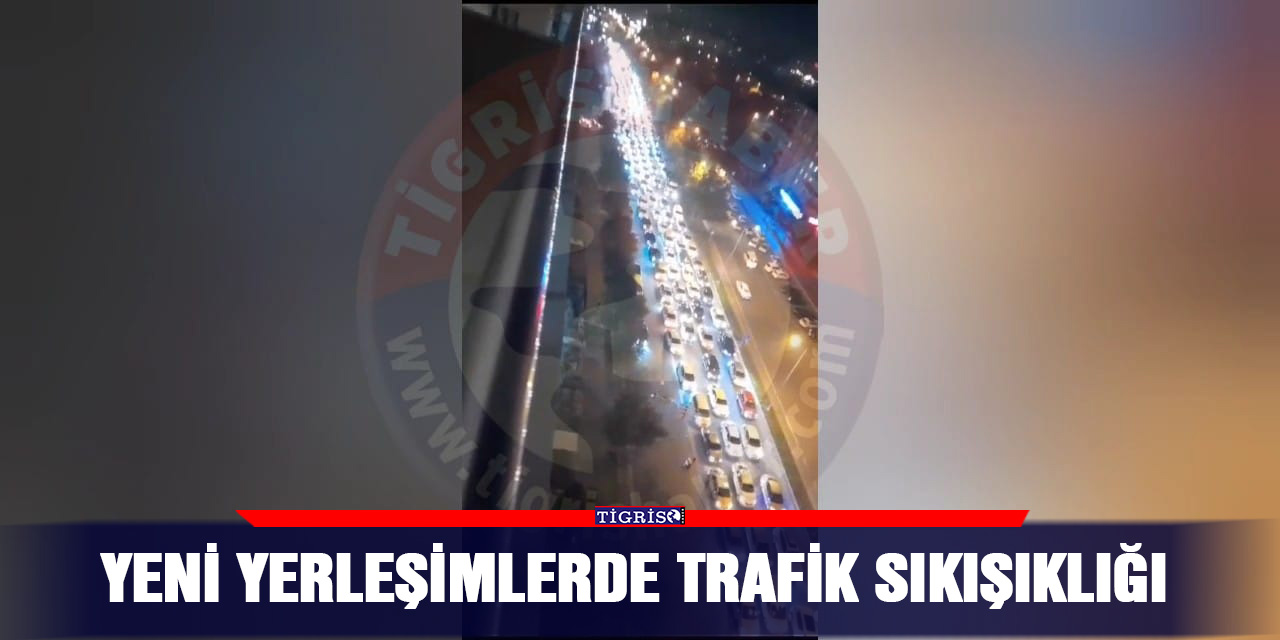 VİDEO - Yeni yerleşimlerde trafik sıkışıklığı