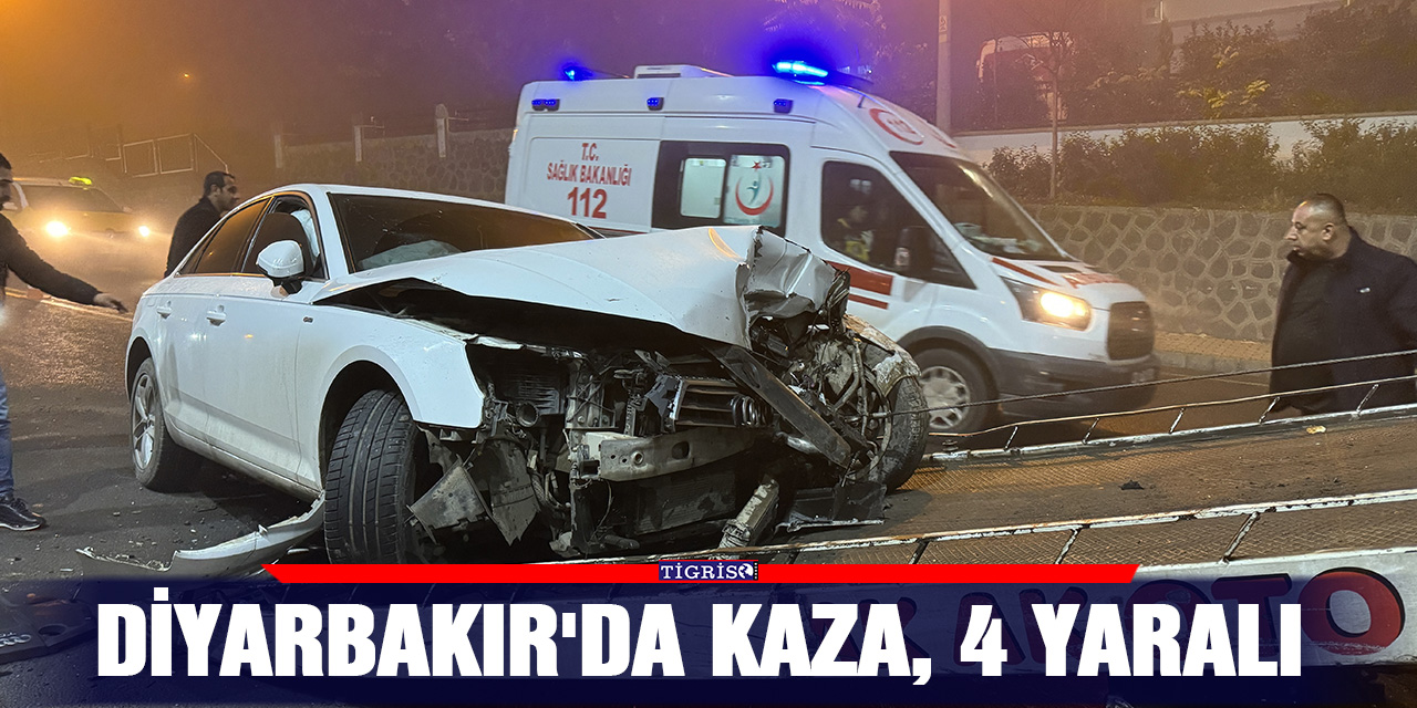 Diyarbakır'da kaza, 4 yaralı