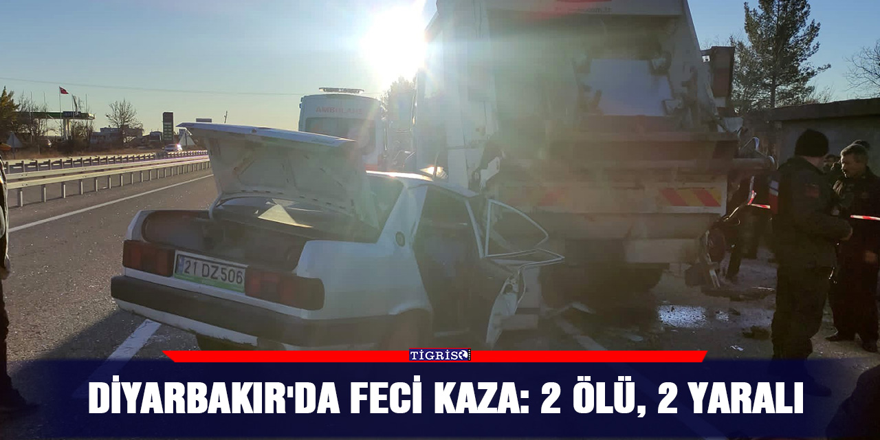 Diyarbakır'da feci kaza: 2 ölü, 2 yaralı