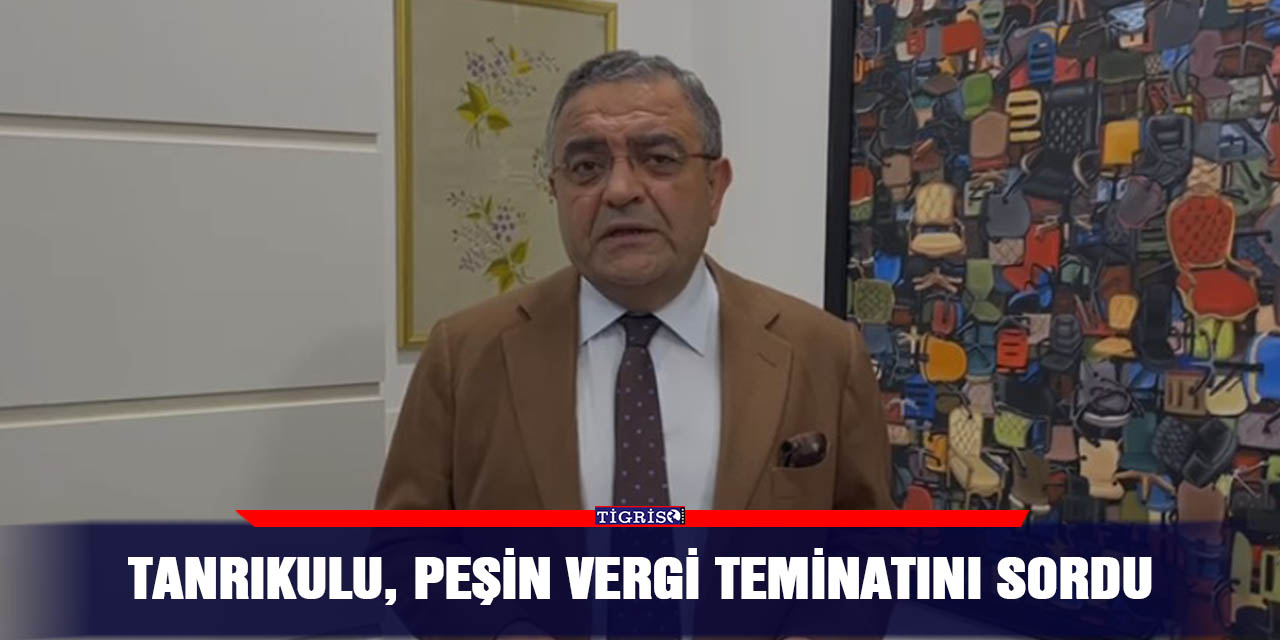 VİDEO - Tanrıkulu, peşin vergi teminatını sordu