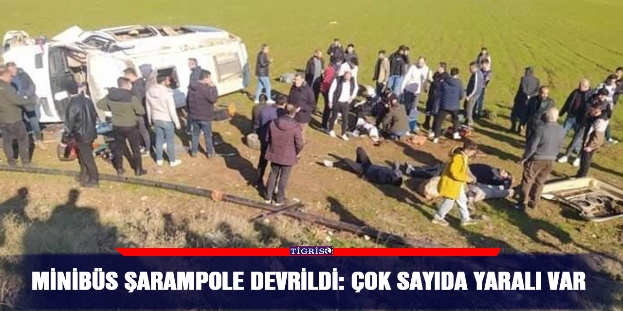 Minibüs şarampole devrildi: Çok sayıda yaralı var