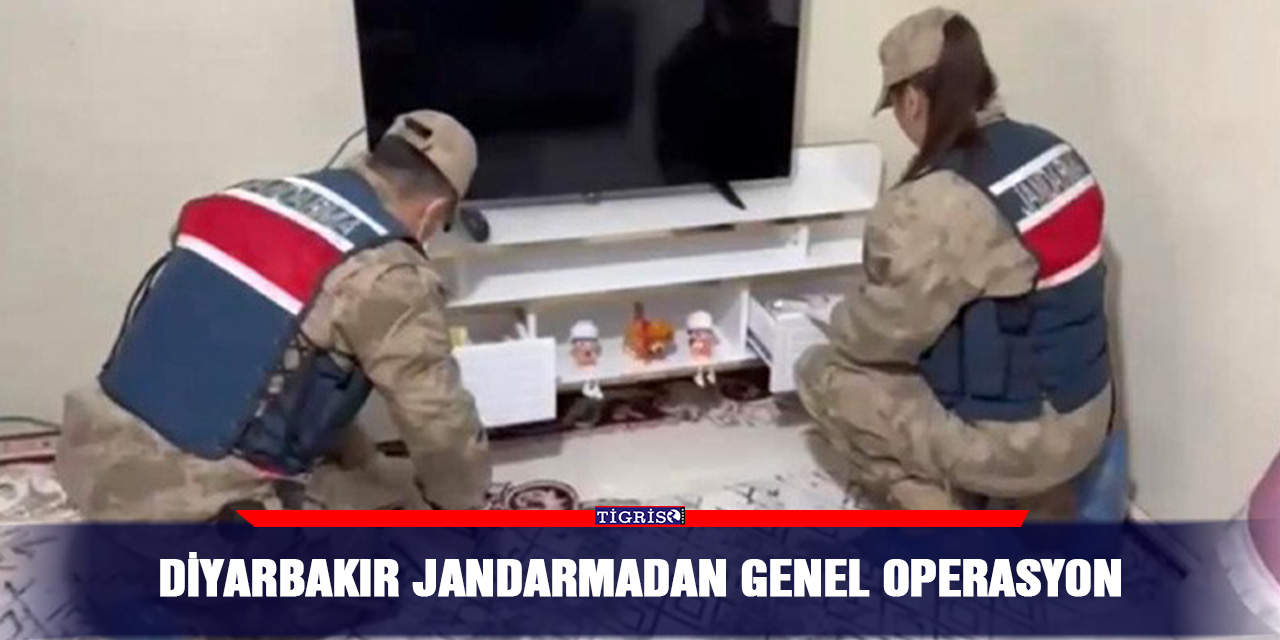 Diyarbakır jandarmadan genel operasyon