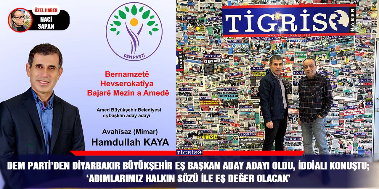 DEM Parti’den Diyarbakır Büyükşehir eş başkan aday adayı oldu, iddialı konuştu