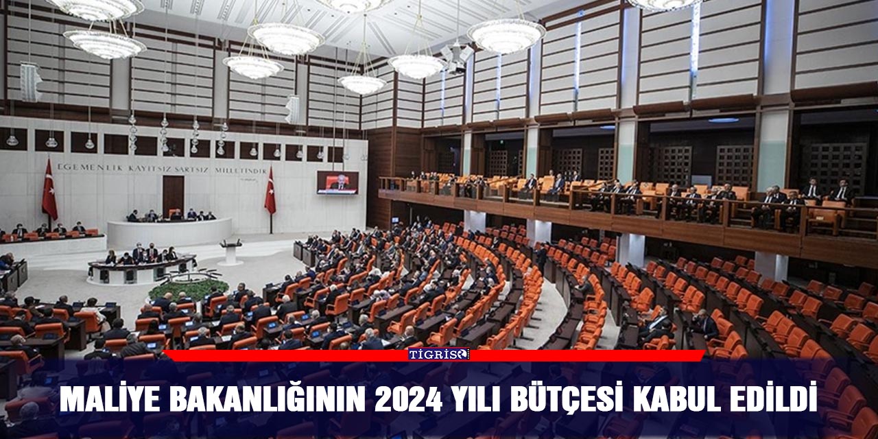 Maliye Bakanlığının 2024 yılı bütçesi kabul edildi