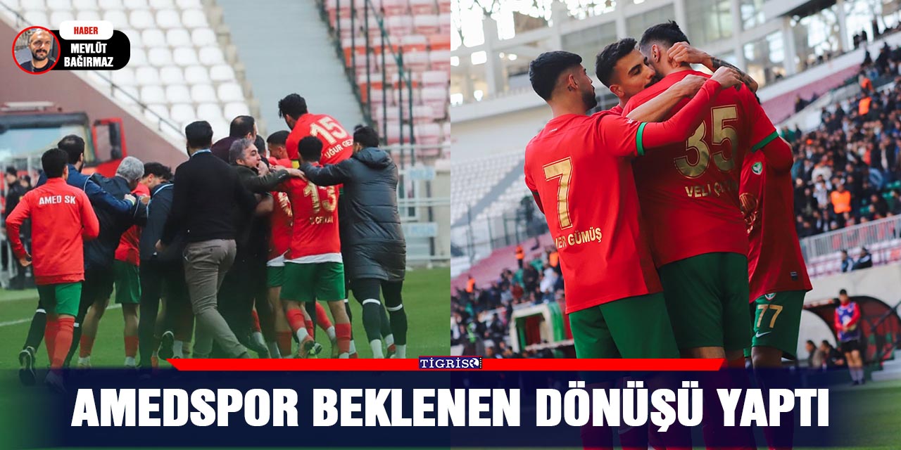 Amedspor beklenen dönüşü yaptı