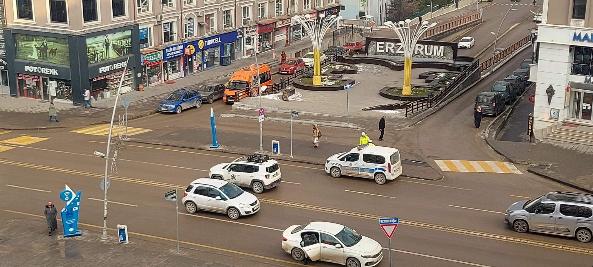 Erzurum trafiğine 1 ayda 3 bin 174 araç kaydedildi