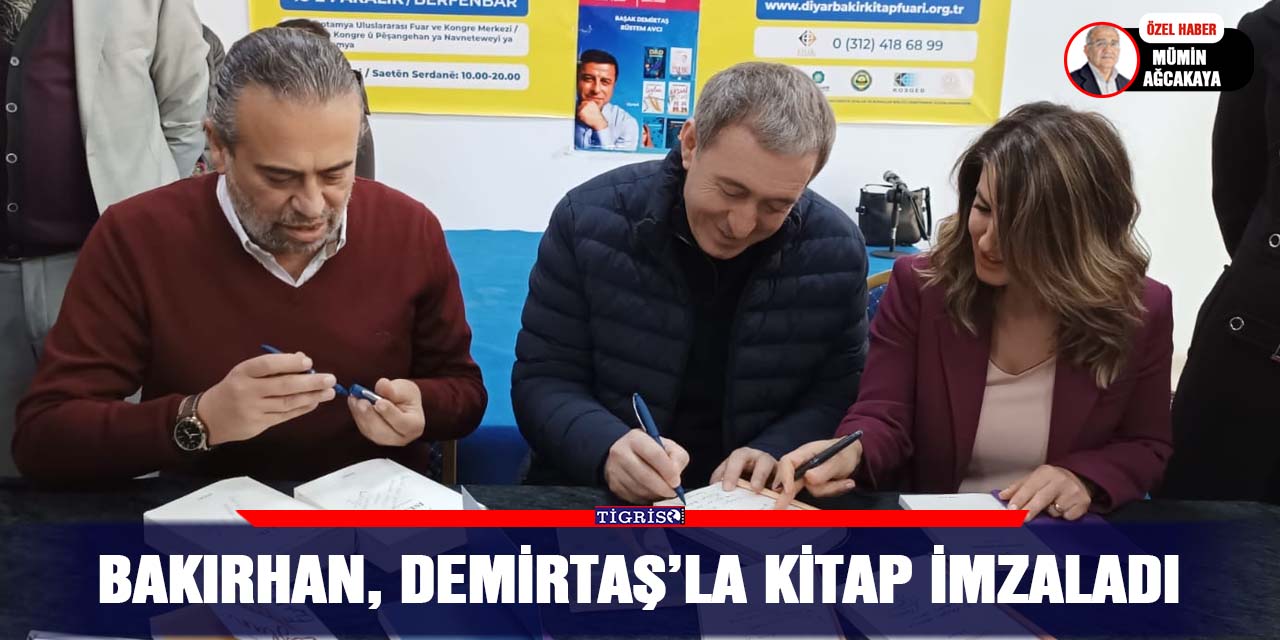 Bakırhan, Demirtaş’la kitap imzaladı