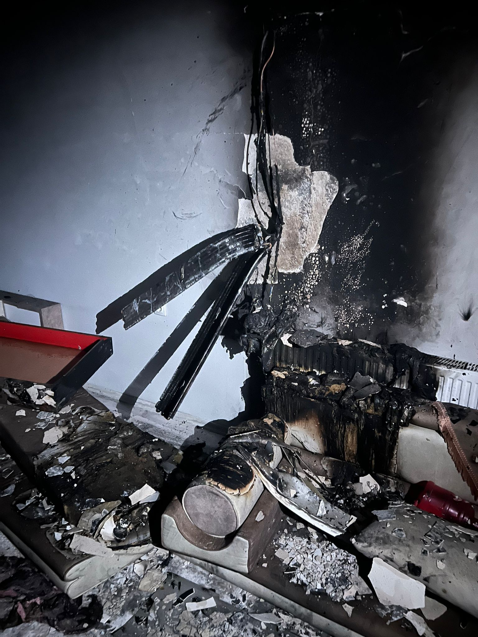 Klima motoru bomba gibi patladı