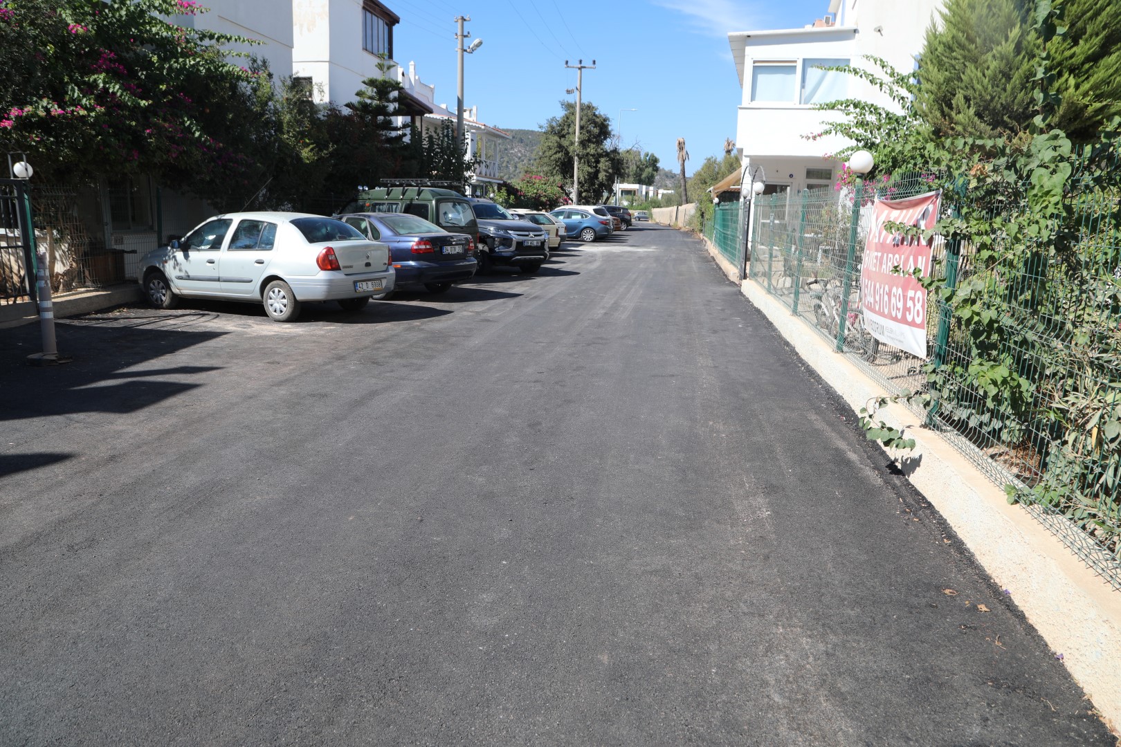 Bodrum belediyesi 140 bin ton asfalt serdi