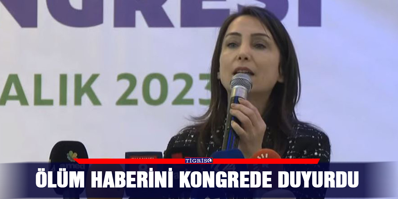 VİDEO - Ölüm haberini kongrede duyurdu