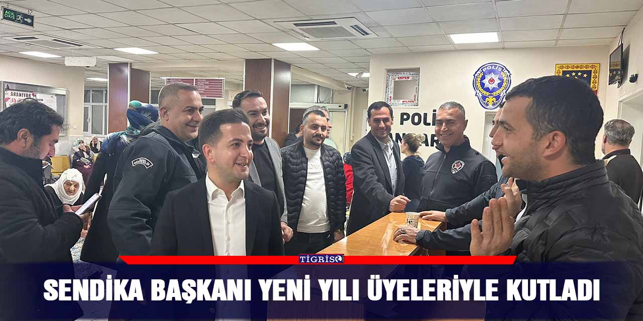 Sendika başkanı yeni yılı üyeleriyle kutladı
