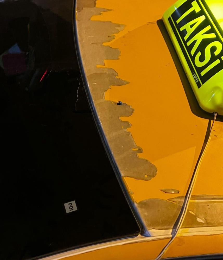 Taksiye maganda kurşunu