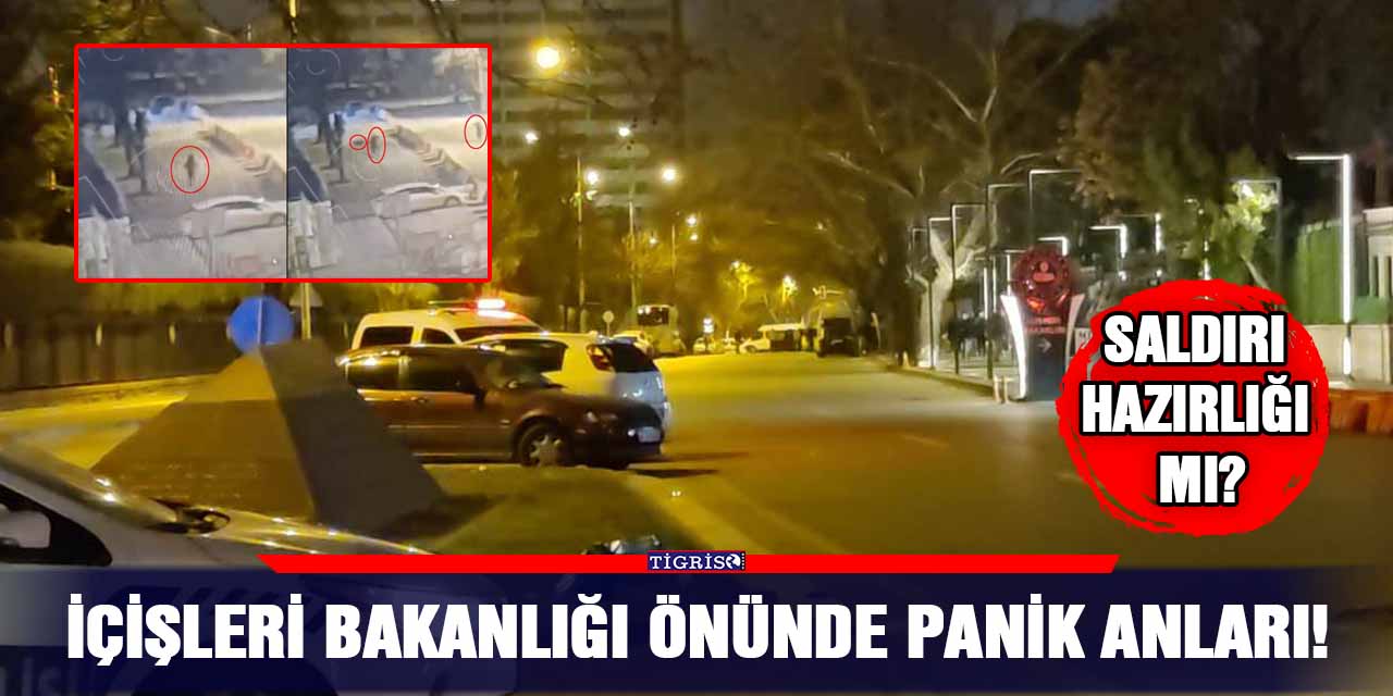 İçişleri Bakanlığı önünde panik anları!