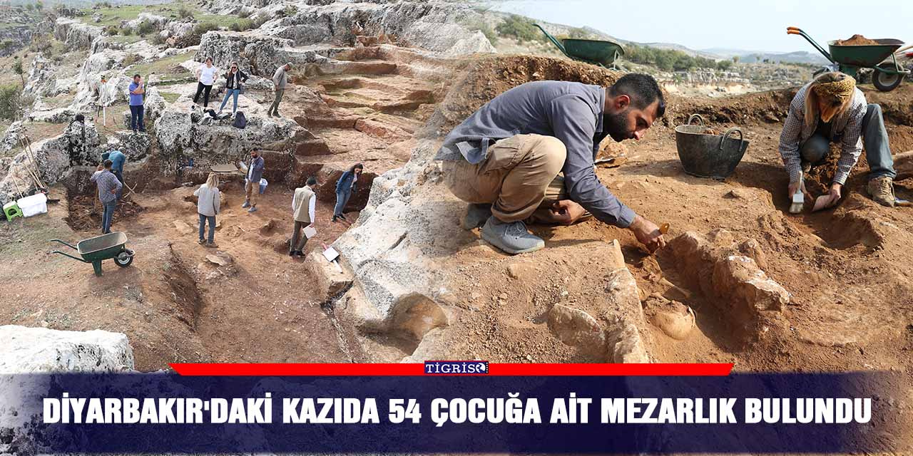 Diyarbakır'daki kazıda 54 çocuğa ait mezarlık bulundu