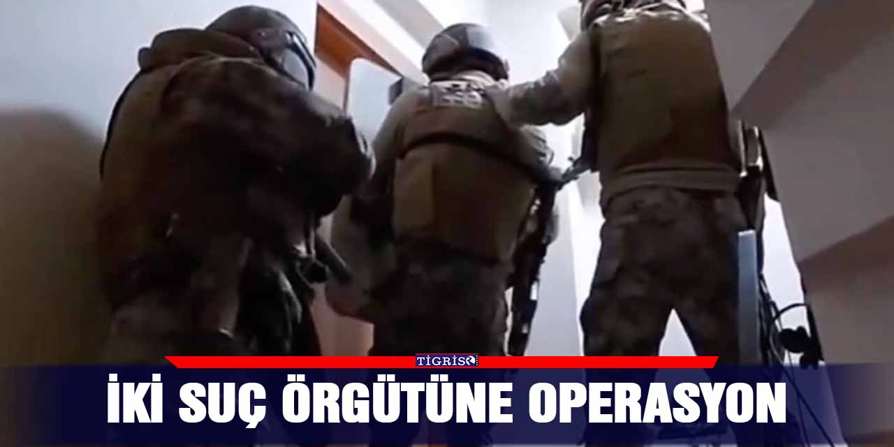 İki suç örgütüne operasyon