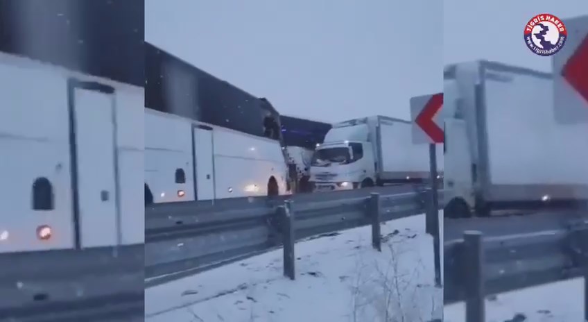 VİDEO - Zincirleme kaza anı!