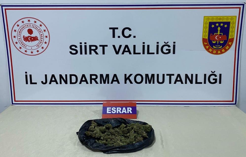Bir yolcunun üstünde 220 gram esrar ele geçirildi