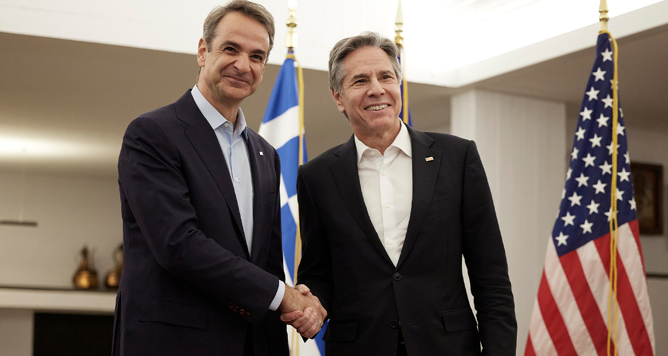 ABD'de den Blinken, Yunanistan Başbakanı Miçotakis ile görüştü