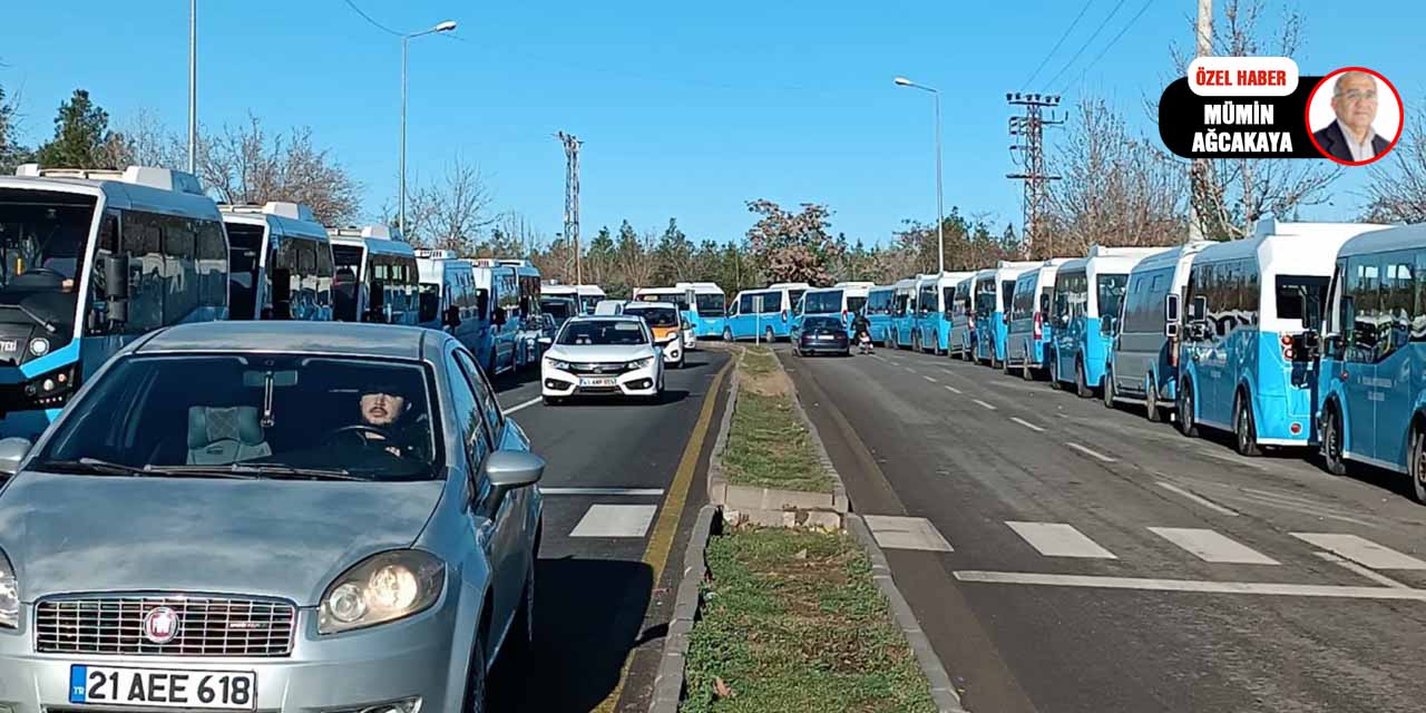 VİDEO - Diyarbakır’da özel halk otobüsü şoförleri kontak kapattı