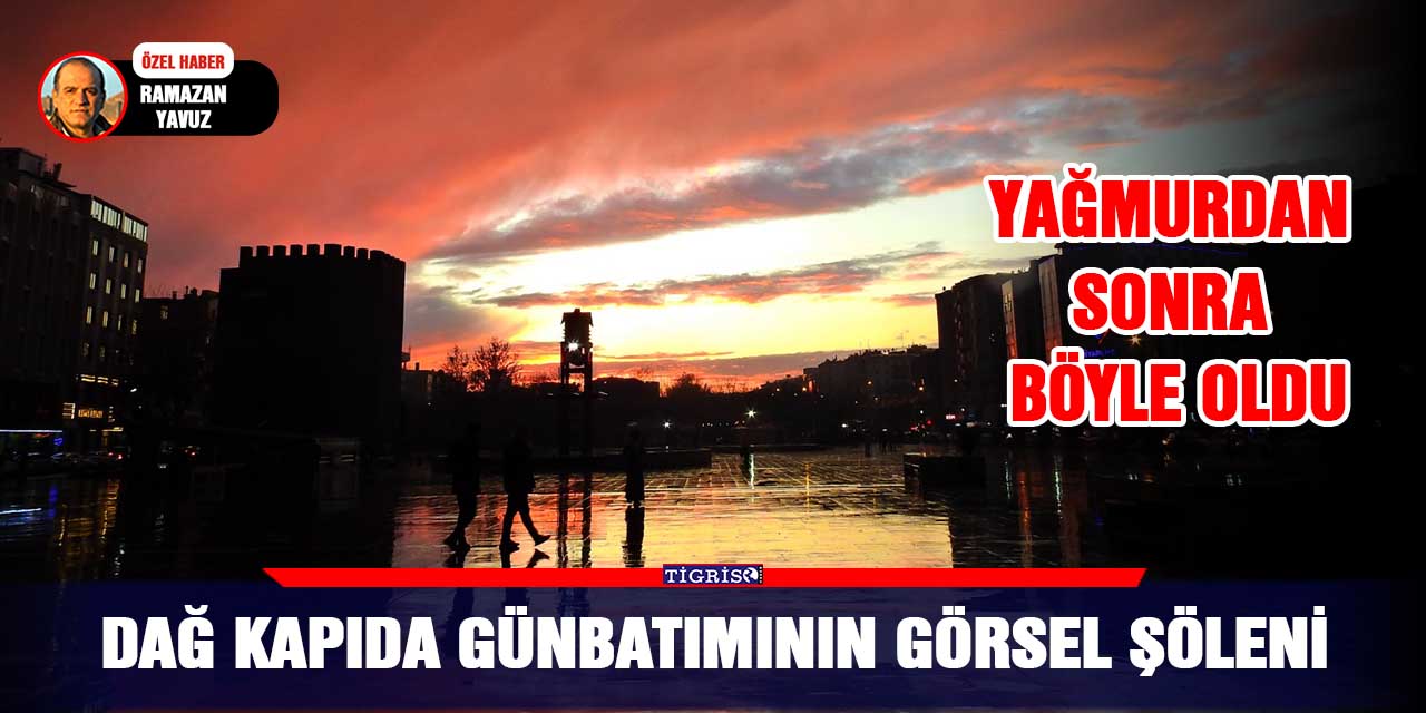 VİDEO - Dağ kapıda günbatımının görsel şöleni