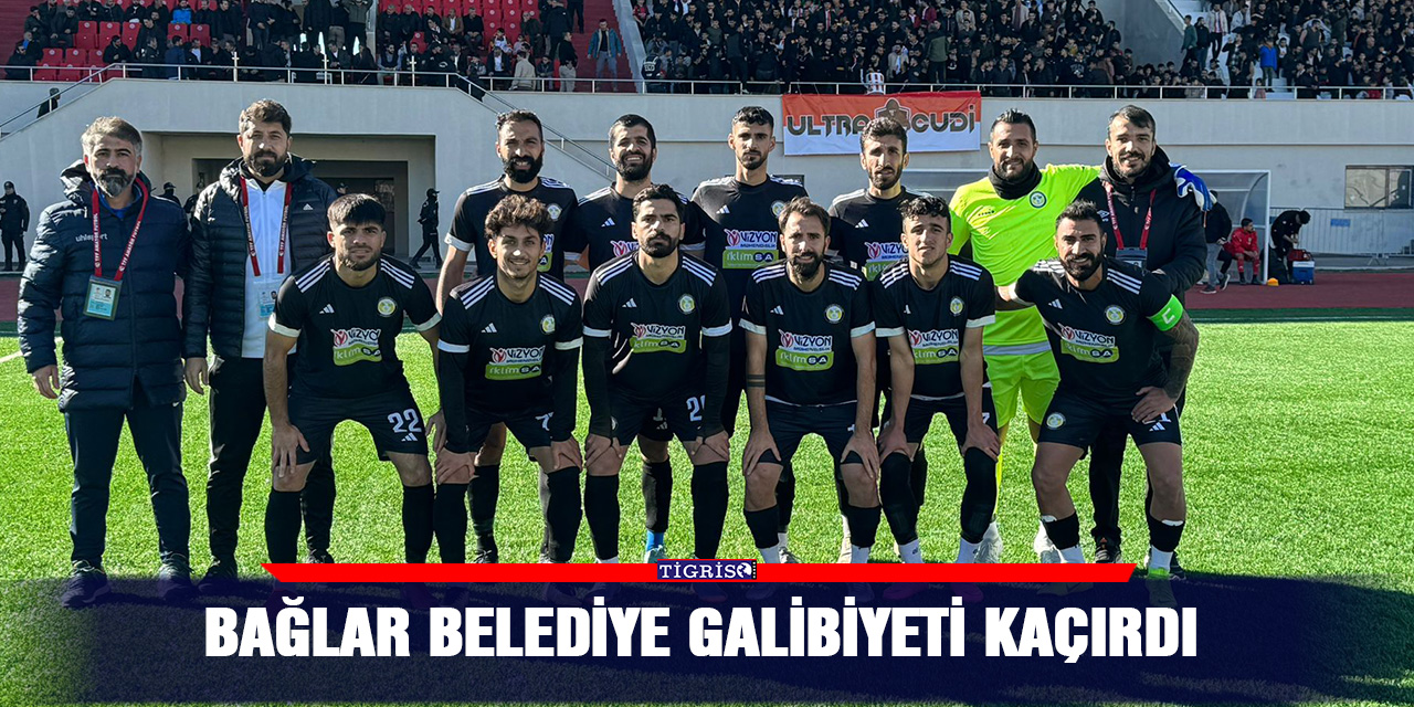 Bağlar Belediye galibiyeti kaçırdı