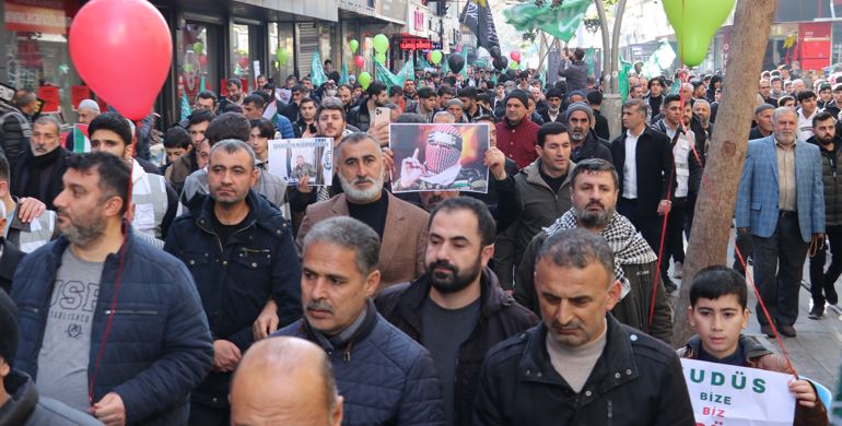 Batman'da İsrail protesto edildi