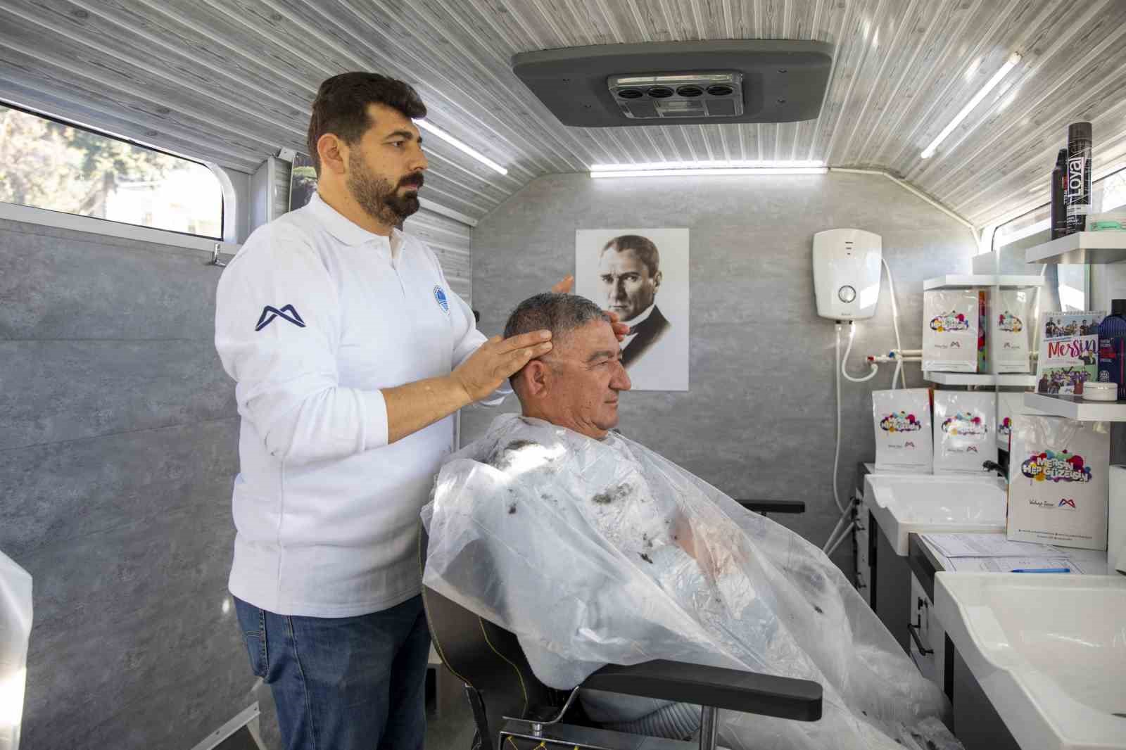 ’Mobil Kuaför’ araçlarına büyük ilgi