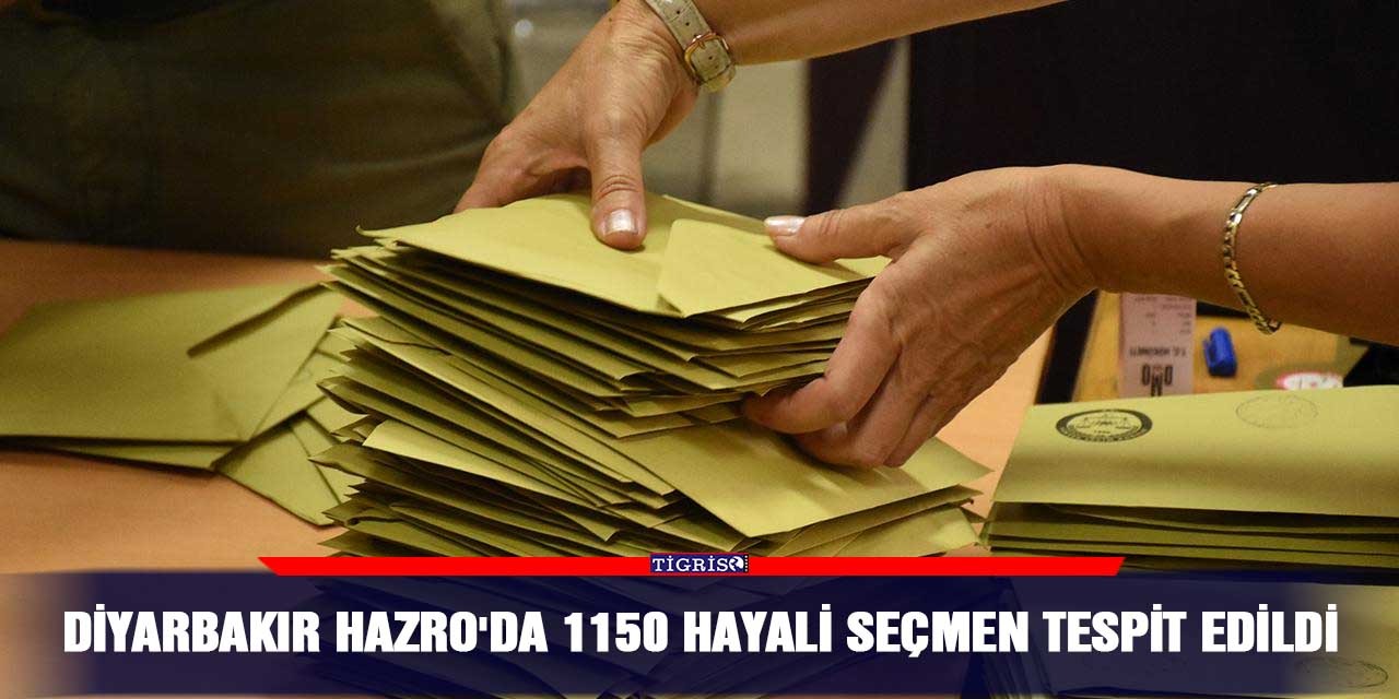 Diyarbakır Hazro'da 1150 hayali seçmen tespit edildi