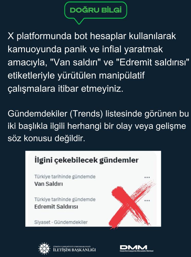 ‘Van saldırı’, ‘Edremit saldırı’ dediler, ortalık karıştı!