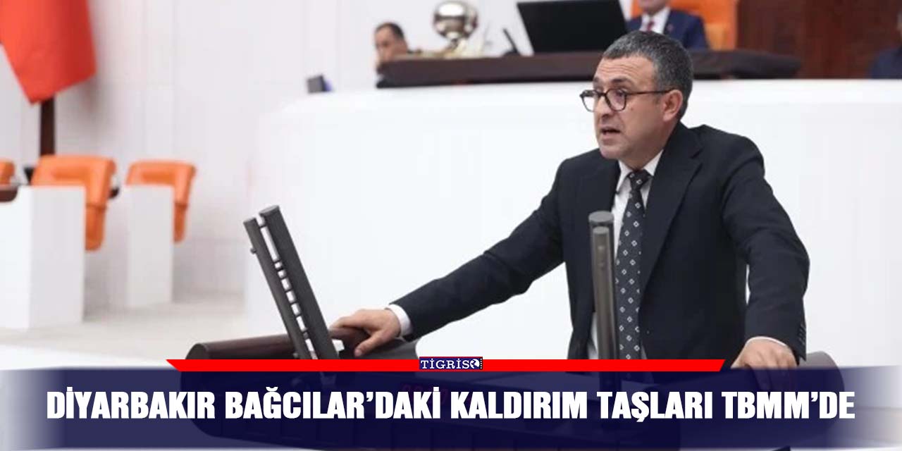 Diyarbakır Bağcılar’daki kaldırım taşları TBMM’de