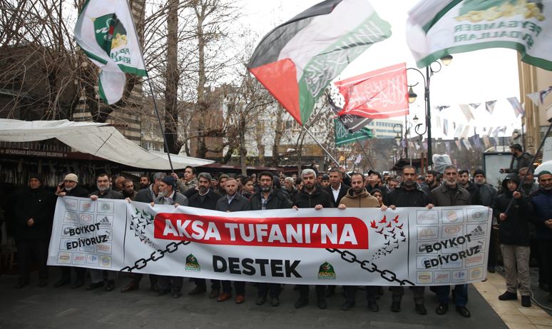Diyarbakır'da İsrail protestosu