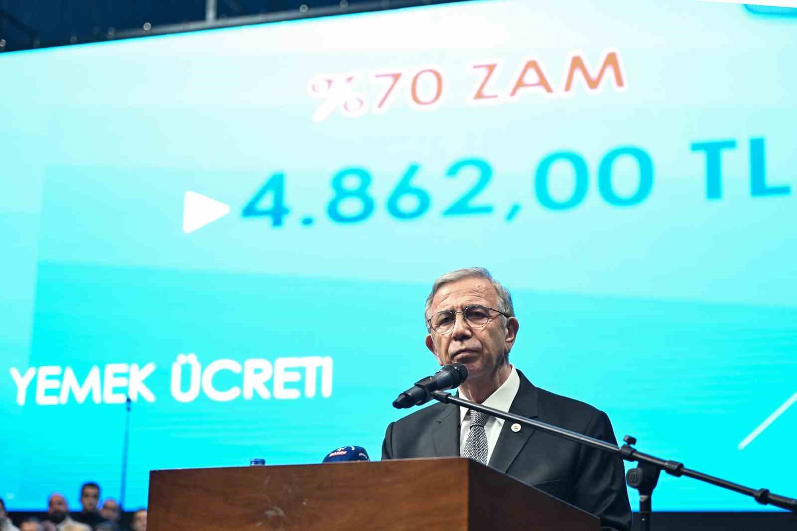 Mansur Yavaş Belediye çalışanlarının zam oranını açıkladı