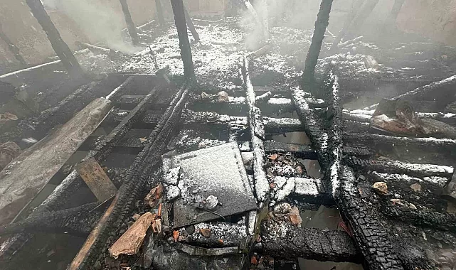 Tarihi camide yangın