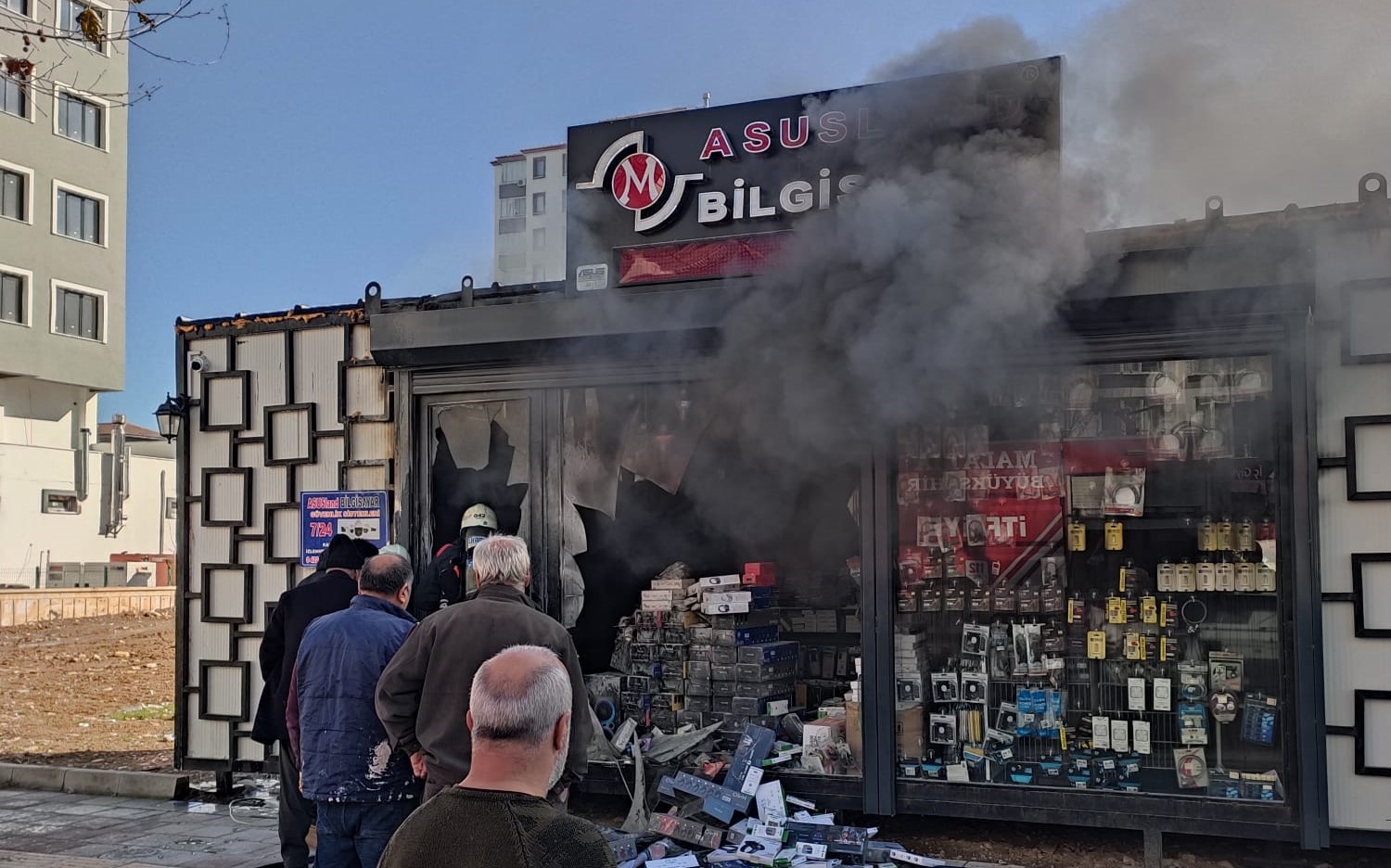 Malatya’da iş yerinde yangın
