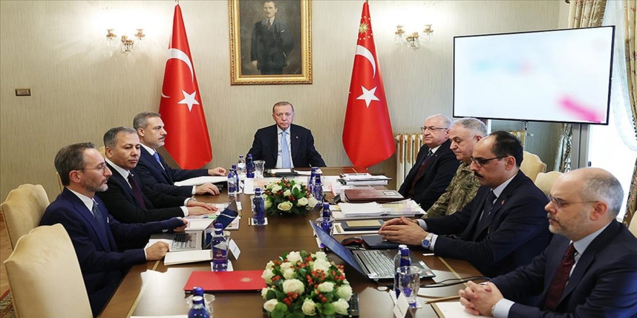 Erdoğan başkanlığında güvenlik toplantısı yapıldı