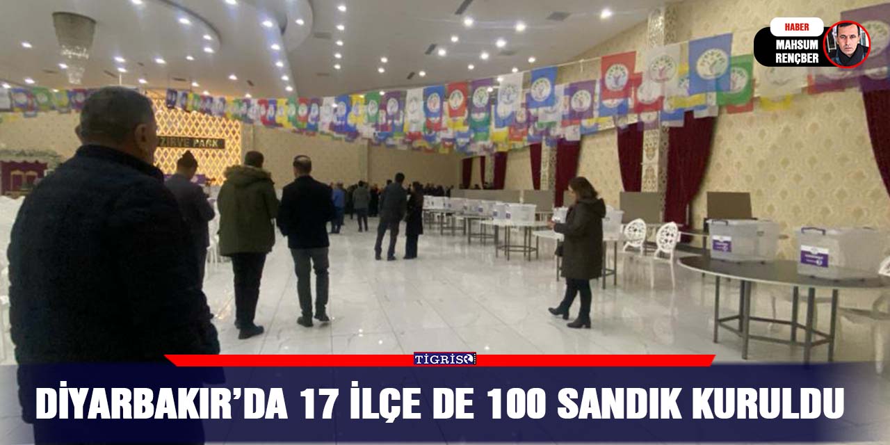 VİDEO-Diyarbakır'da 17 ilçede 100 sandık kuruldu