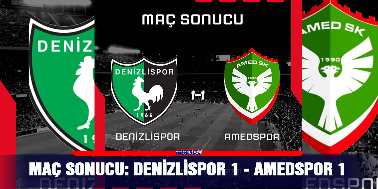 Maç sonucu: Denizlispor 1 - Amedspor 1