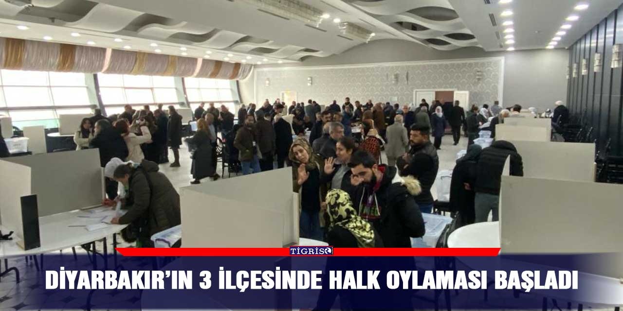 Diyarbakır'ın 3 ilçesinde halk oylaması başladı