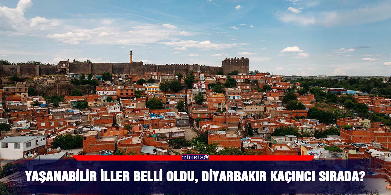 Yaşanabilir iller belli oldu, Diyarbakır kaçıncı sırada?
